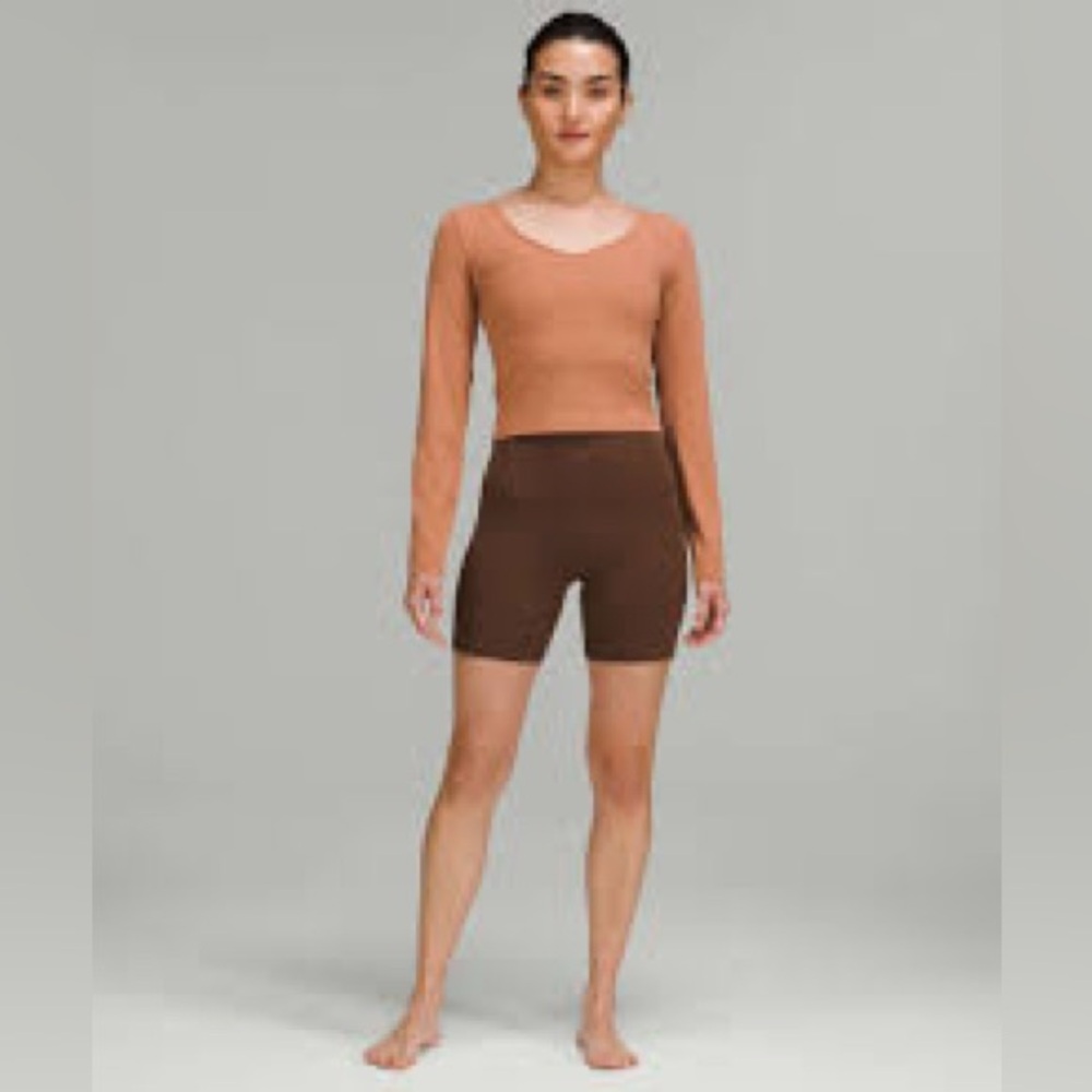 Lululemon Align long sleeve top, size 12 dusty clay